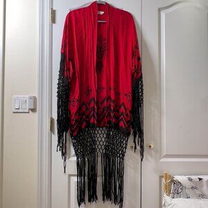Rare Spell & Gypsy Opium Red Kimono OS
